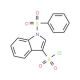 1-(Phenylsulfonyl)indole-3-sulfonyl chloride (CAS 535930-73-5) - chemical structure image