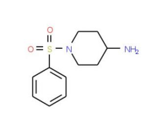 1-(Phenylsulfonyl)piperidin-4-amine (CAS 228259-70-9) - chemical structure image