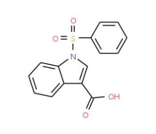 1-(Phenylsulphonyl)indole-3-carboxylic acid (CAS 278593-17-2) - chemical structure image