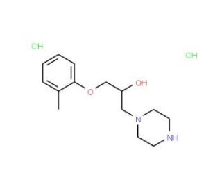 1-Piperazin-1-yl-3-o-tolyloxy-propan-2-ol dihydrochloride - chemical structure image