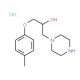 1-Piperazin-1-yl-3-p-tolyloxy-propan-2-ol hydrochloride - chemical structure image