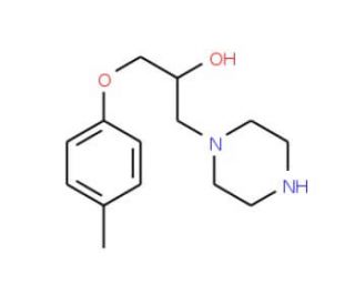 1-Piperazin-1-yl-3-p-tolyloxy-propan-2-ol - chemical structure image