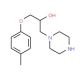 1-Piperazin-1-yl-3-p-tolyloxy-propan-2-ol - chemical structure image