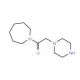 1-(Piperazin-1-ylacetyl)azepane (CAS 39890-47-6) - chemical structure image