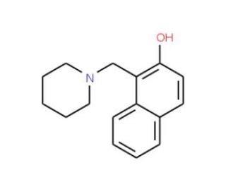 1-(piperidin-1-ylmethyl)-2-naphthol (CAS 5342-95-0) - chemical structure image