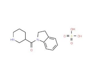 1-(Piperidin-3-ylcarbonyl)indoline, sulfate - chemical structure image