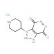 1-(piperidin-4-yl)-1H,4H,5H,6H,7H-[1,2,3]triazolo[4,5-d]pyridazine-4,7-dione hydrochloride - chemical structure image