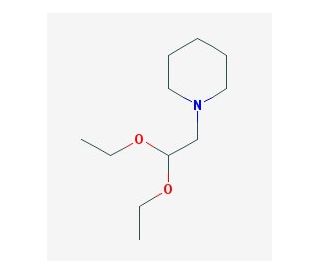 1-Piperidineacetaldehyde diethyl acetal (CAS 3616-58-8) - chemical structure image