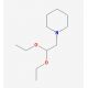 1-Piperidineacetaldehyde diethyl acetal (CAS 3616-58-8) - chemical structure image