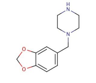 1-Piperonylpiperazine (CAS 32231-06-4) - chemical structure image