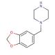 1-Piperonylpiperazine (CAS 32231-06-4) - chemical structure image