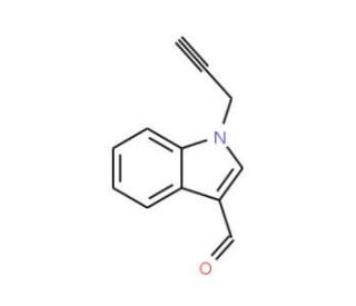 1-Prop-2-ynyl-1H-indole-3-carbaldehyde (CAS 173531-53-8) - chemical structure image