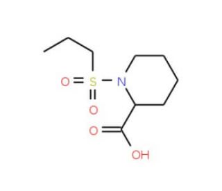1-(propane-1-sulfonyl)piperidine-2-carboxylic acid - chemical structure image