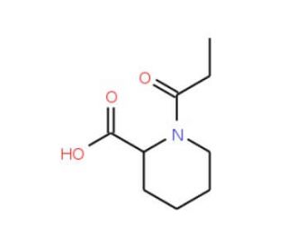 1-propanoylpiperidine-2-carboxylic acid - chemical structure image