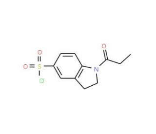 1-Propionyl-2,3-dihydro-1H-indole-5-sulfonyl chloride - chemical structure image