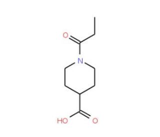1-propionylpiperidine-4-carboxylic acid - chemical structure image