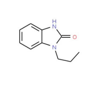1-propyl-1,3-dihydro-2H-benzimidazol-2-one (CAS 77557-01-8) - chemical structure image