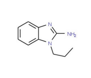 1-Propyl-1H-benzoimidazol-2-ylamine (CAS 57667-50-2) - chemical structure image
