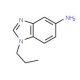 1-Propyl-1H-benzoimidazol-5-ylamine - chemical structure image