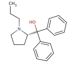 1-Propyl-2-(1,1-dephenyl-1-hydroxymethyl)-proline - chemical structure image