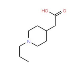 (1-Propyl-piperidin-4-yl)-acetic acid (CAS 915921-94-7) - chemical structure image