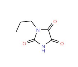 1-propylimidazolidine-2,4,5-trione (CAS 40408-38-6) - chemical structure image