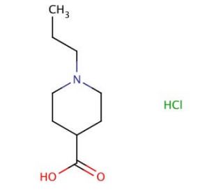 1-propylpiperidine-4-carboxylic acid hydrochloride - chemical structure image