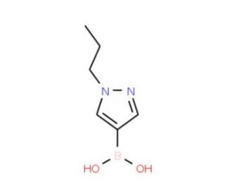 1-Propylpyrazole-4-boronic acid (CAS 847818-57-9) - chemical structure image