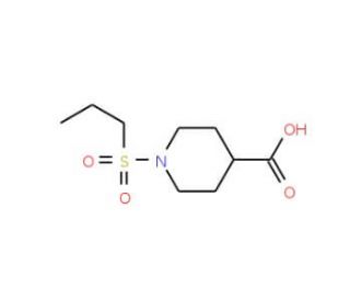 1-(propylsulfonyl)piperidine-4-carboxylic acid - chemical structure image