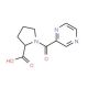 1-(pyrazin-2-ylcarbonyl)pyrrolidine-2-carboxylic acid - chemical structure image