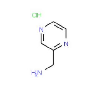 1-Pyrazin-2-ylmethanamine hydrochloride (CAS 39204-49-4) - chemical structure image