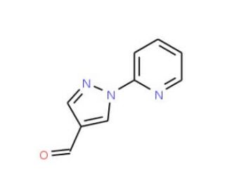 1-Pyridin-2-yl-1H-pyrazole-4-carbaldehyde (CAS 896717-66-1) - chemical structure image