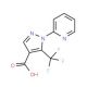 1-pyridin-2-yl-5-(trifluoromethyl)-1H-pyrazole-4-carboxylic acid - chemical structure image
