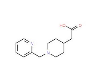 (1-Pyridin-2-ylmethyl-piperidin-4-yl)-acetic acid - chemical structure image