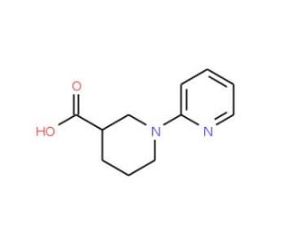 1-Pyridin-2-ylpiperidine-3-carboxylic acid (CAS 876718-04-6) - chemical structure image