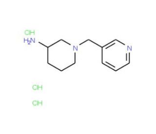 1-(Pyridin-3-ylmethyl)piperidin-3-amine trihydrochloride - chemical structure image