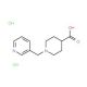 1-(Pyridin-3-ylmethyl)piperidine-4-carboxylic acid dihydrochloride (CAS 946409-40-1) - chemical structure image