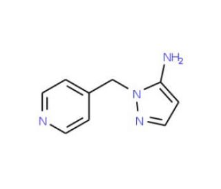 1-(pyridin-4-ylmethyl)-1H-pyrazol-5-amine (CAS 3524-31-0) - chemical structure image