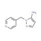 1-(pyridin-4-ylmethyl)-1H-pyrazol-5-amine (CAS 3524-31-0) - chemical structure image