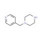 1-(Pyridin-4-ylmethyl)piperazine (CAS 62089-74-1) - chemical structure image