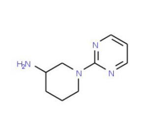 1-(pyrimidin-2-yl)piperidin-3-amine (CAS 1146290-25-6) - chemical structure image