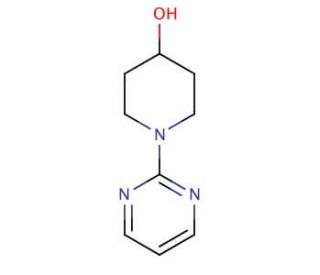 1-Pyrimidin-2-yl-piperidin-4-ol (CAS 893755-98-1) - chemical structure image