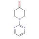 1-(pyrimidin-2-yl)piperidin-4-one (CAS 116247-92-8) - chemical structure image