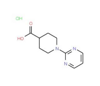 1-(Pyrimidin-2-yl)piperidine-4-carboxylic acid hydrochloride - chemical structure image