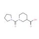 1-(pyrrolidin-1-ylcarbonyl)piperidine-3-carboxylic acid - chemical structure image