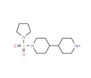 1-(Pyrrolidin-1-ylsulfonyl)-4,4&prime;-bipiperidine (CAS 1000958-63-3) - chemical structure image