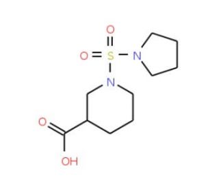 1-(Pyrrolidin-1-ylsulfonyl)piperidine-3-carboxylic acid - chemical structure image