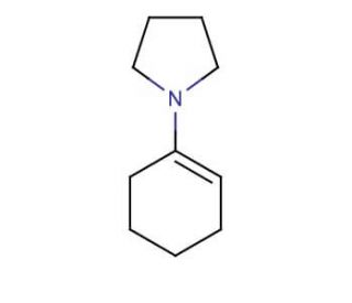 1-Pyrrolidino-1-cyclohexene (CAS 1125-99-1) - chemical structure image