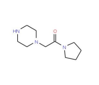 1-(Pyrrolidinocarbonylmethyl)piperazine (CAS 39890-45-4) - chemical structure image