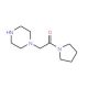 1-(Pyrrolidinocarbonylmethyl)piperazine (CAS 39890-45-4) - chemical structure image
